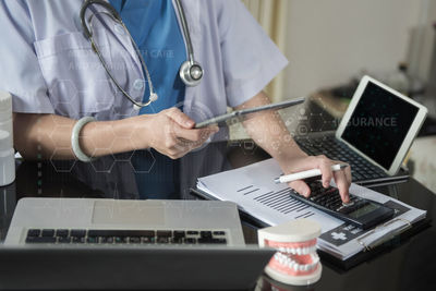 Man working on laptop