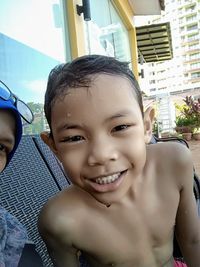 Portrait of smiling boy