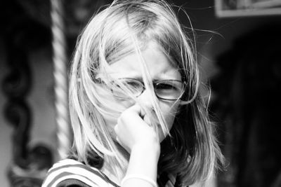 Portrait of young woman