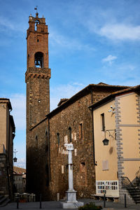 Low angle view of historic building against sky