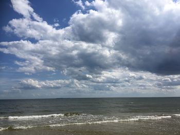 Scenic view of sea against sky