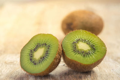 Close-up of fruits on table