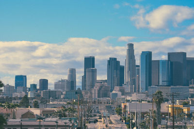 Modern cityscape against sky