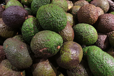 Full frame shot of fruits for sale in market