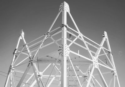 Low angle view of ferris wheel against sky