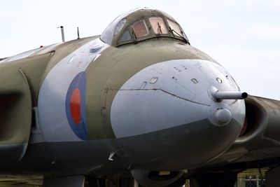 Close-up of airplane cockpit