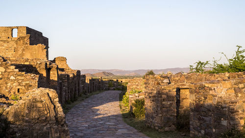 Old ruins against sky