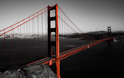 Golden gate bridge against sky