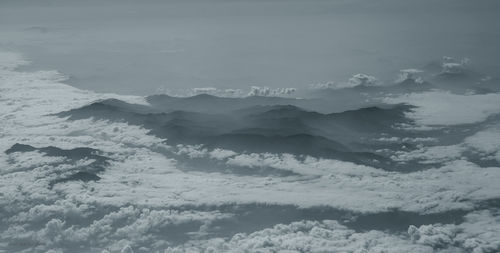 Scenic view of snow against sky