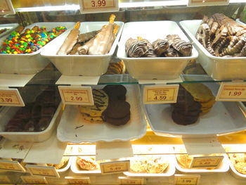 Variety of food for sale