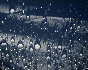 Full frame shot of raindrops on window