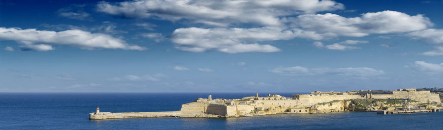 Panoramic view of sea against sky