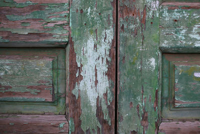 Close-up of wooden door