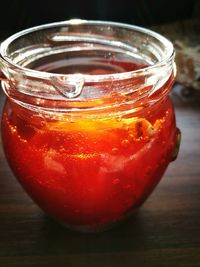 Close-up of drink on table