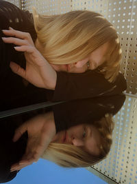 blond hair