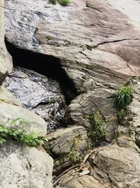 Close-up of rock formation