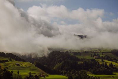 Scenic view of landscape against sky