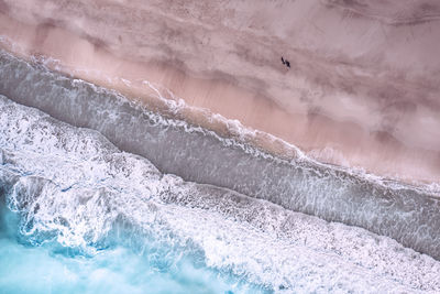 Scenic view of sea during winter