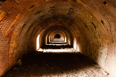 Empty corridor in old building