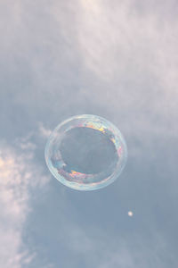 View of bubbles against sky