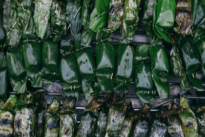 Close-up of vegetables for sale in market