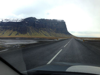 Road passing through landscape