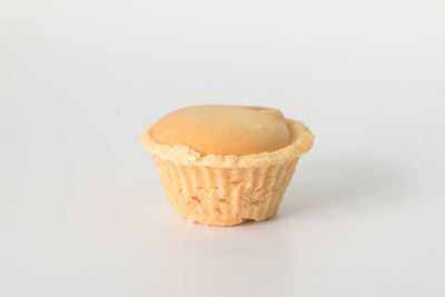 Close-up of cupcakes against white background