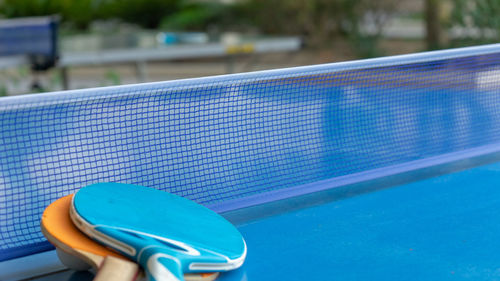 High angle view of swimming pool