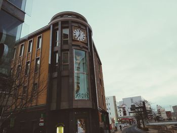 Low angle view of buildings against sky