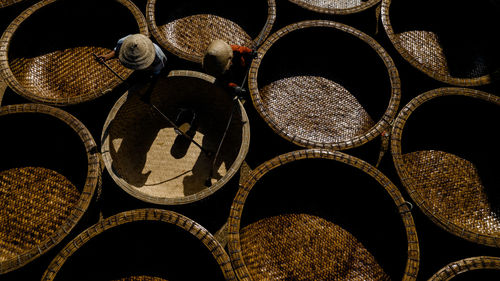 Full frame shot of metal grate