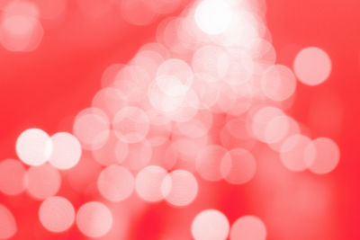 Defocused image of illuminated christmas lights