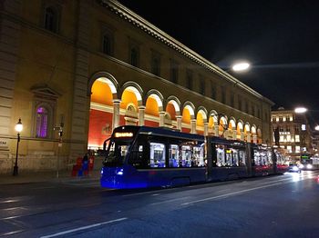 City street at night
