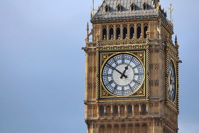 Low angle view of clock tower