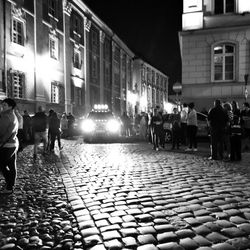 City street at night