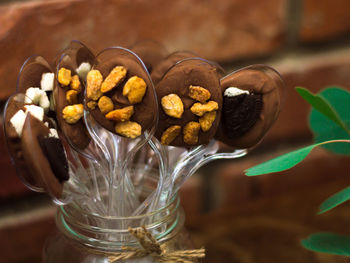 Close-up of ice cream in bowl