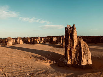 Scenic view of desert against sky