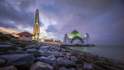 View of temple against sky