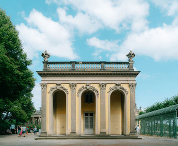 Sanssouci palace in summer