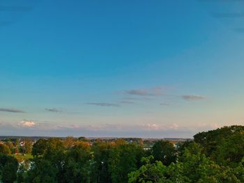 Scenic view of landscape against sky during sunset