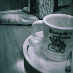 Close-up of drink on table