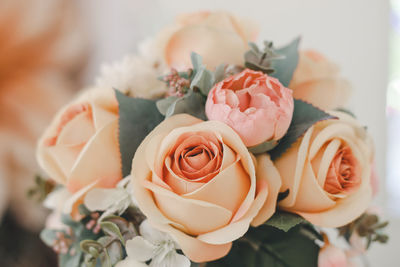 Close-up of rose bouquet