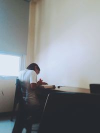 Woman looking at camera