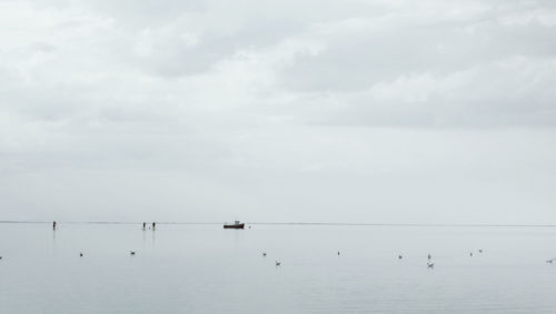 Idyllic view of sea against sky