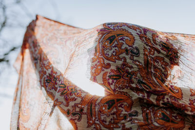 Close-up of man with scarf outdoors