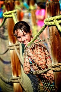 Close-up of young woman