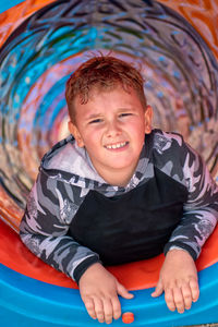 Portrait of smiling boy