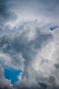 Low angle view of clouds in sky