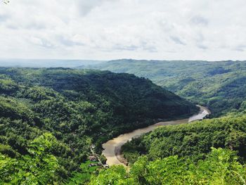 Scenic view of landscape against sky