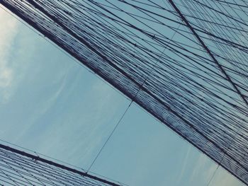 Low angle view of roof against sky