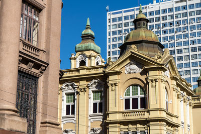 Low angle view of historical building against sky